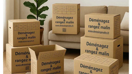 Cartons de déménagement solides et écologiques fabriqués en France – Simple et double cannelure avec croisillons