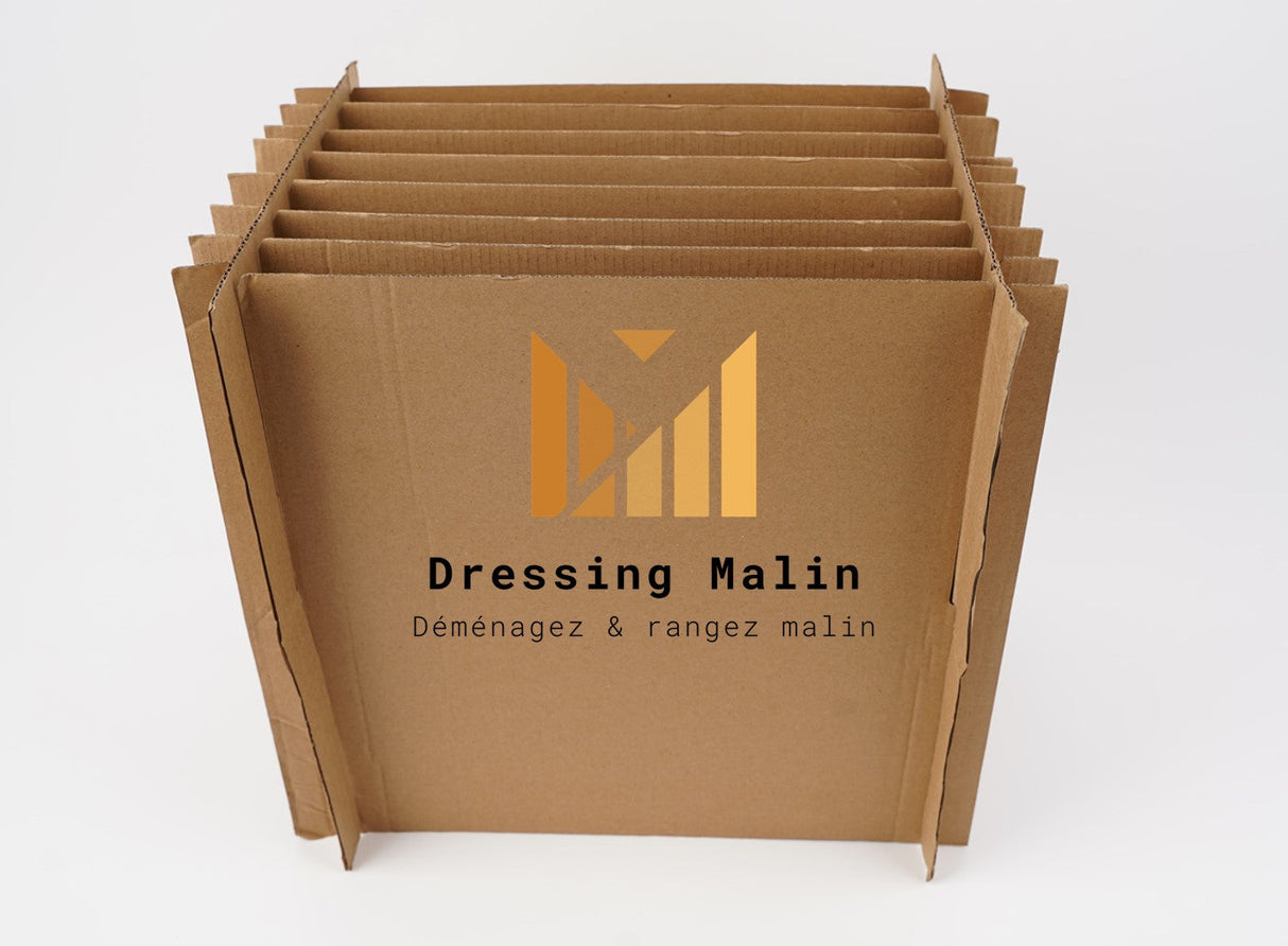 Carton vaisselle avec séparateur 9 assiettes