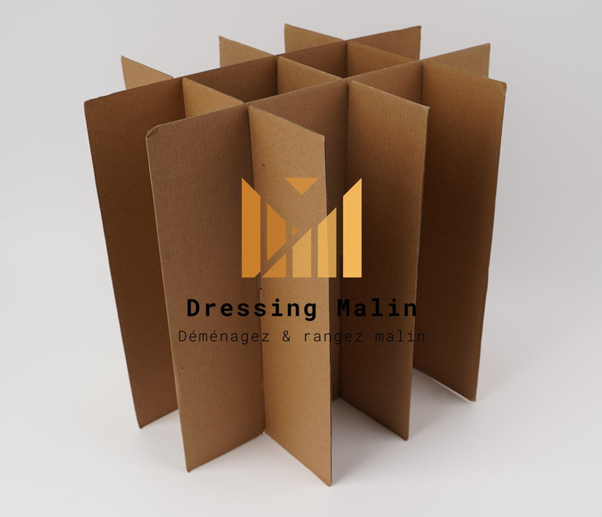 Carton bouteilles avec séparateur 12 emplacements