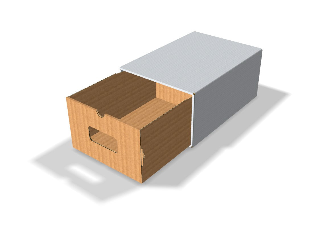 Lot de 10 boîtes déco rangement carton 32×22×14 cm - Chaussures & accessoires