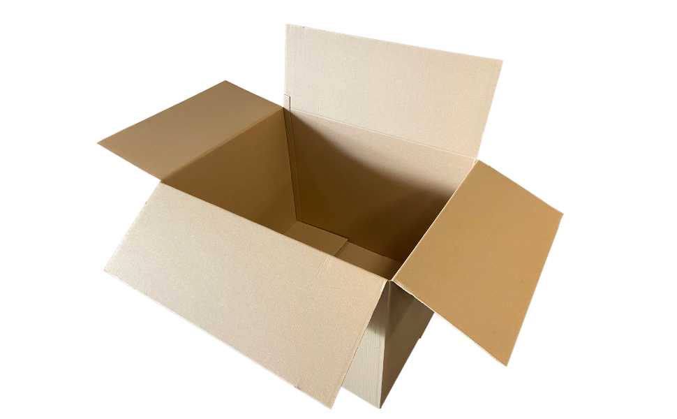 Carton double cannelure 78x60x60 cm, fabrication française, idéal pour objets volumineux.