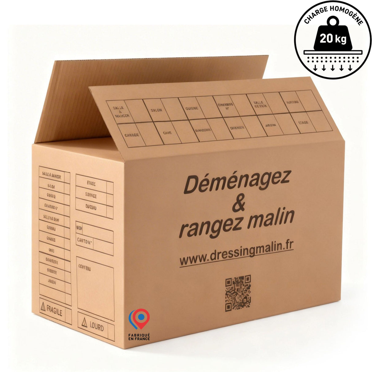 Carton standard 55x35x30 cm – 57 L