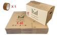 Lot de 40 cartons 50×30×30 cm avec poignées + adhésif 68 m – solides, pratiques pour déménagement.