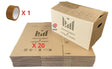 Lot de 20 cartons 50×30×30 cm renforcés avec poignées + rouleau adhésif – parfaits pour déménagement ou stockage.