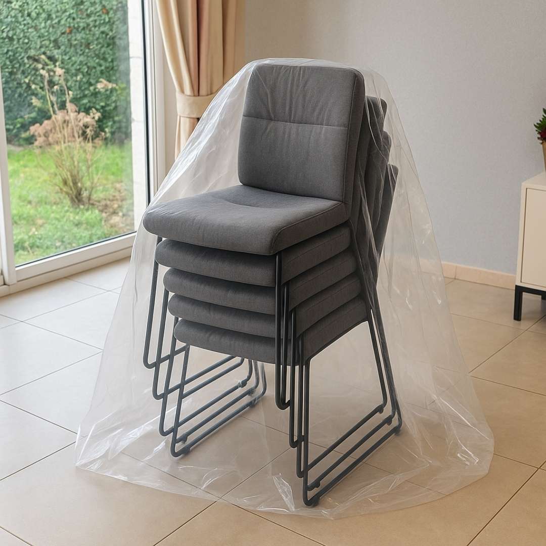 Housse fauteuil ou jusqu'à 6 chaises pour déménagement et travaux de peinture