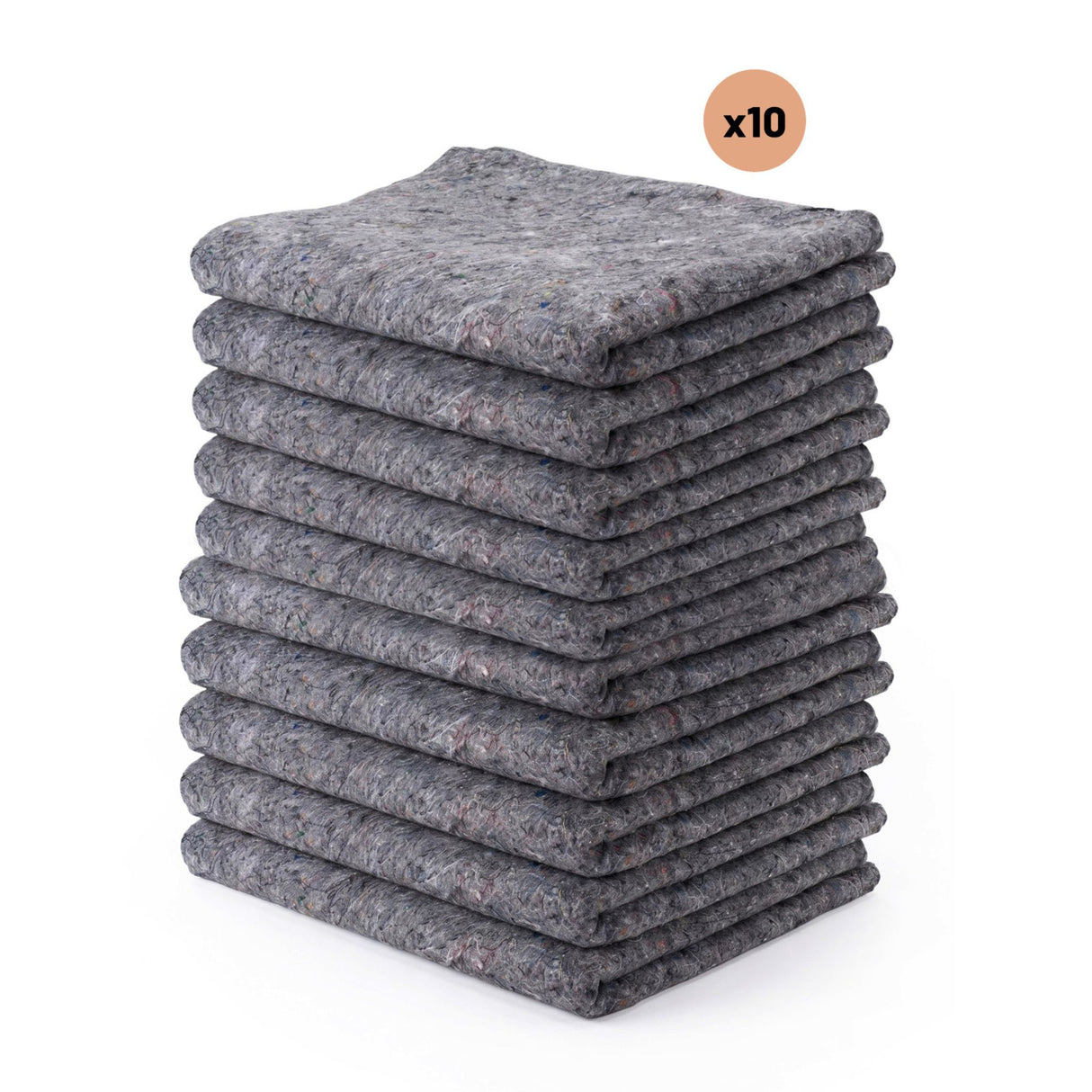 Lot de 10 Couvertures de Déménagement 200x150 cm – 300 g/m² – Protection Meubles et Objets Fragiles