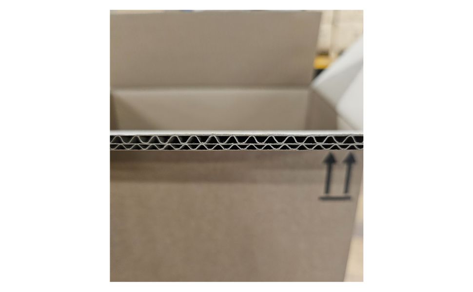 Photo de la double cannelure carton52 l