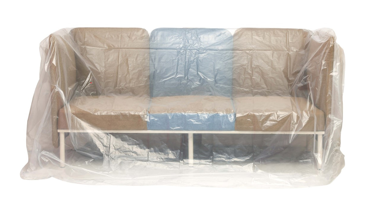 Protection canapé 3 places pour travaux ou transport – anti-poussière, peinture, éclaboussures