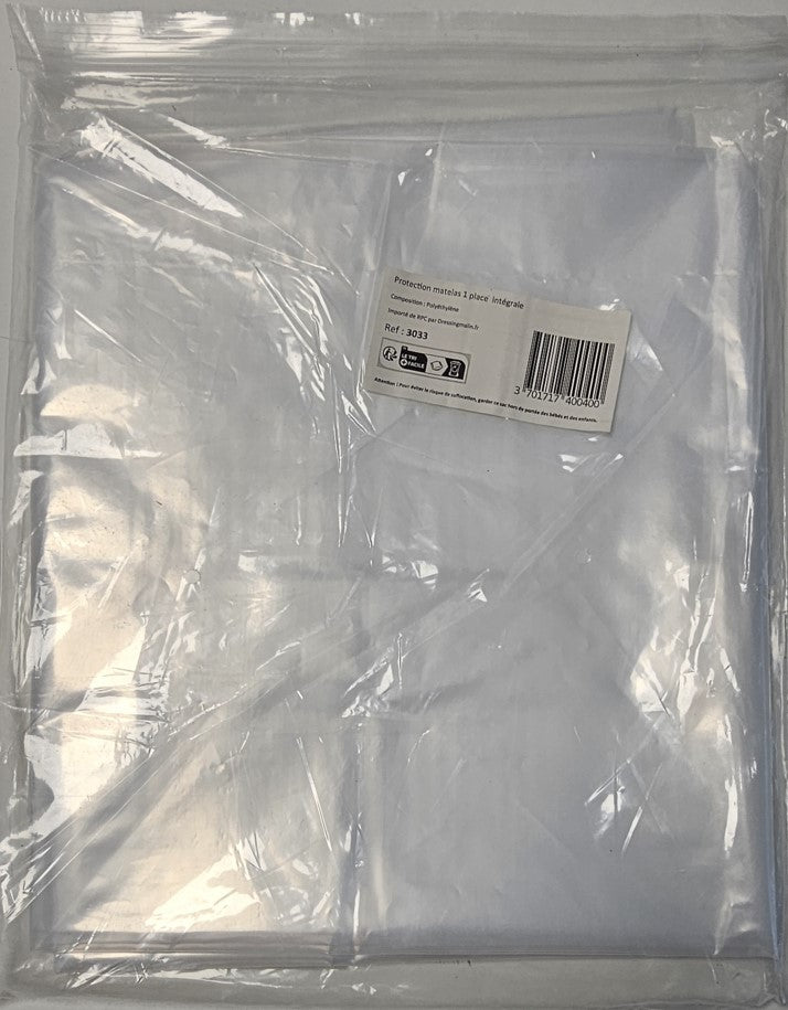 Housse matelas intégrale 2 personnes – protection complète contre poussière, taches et humidité.