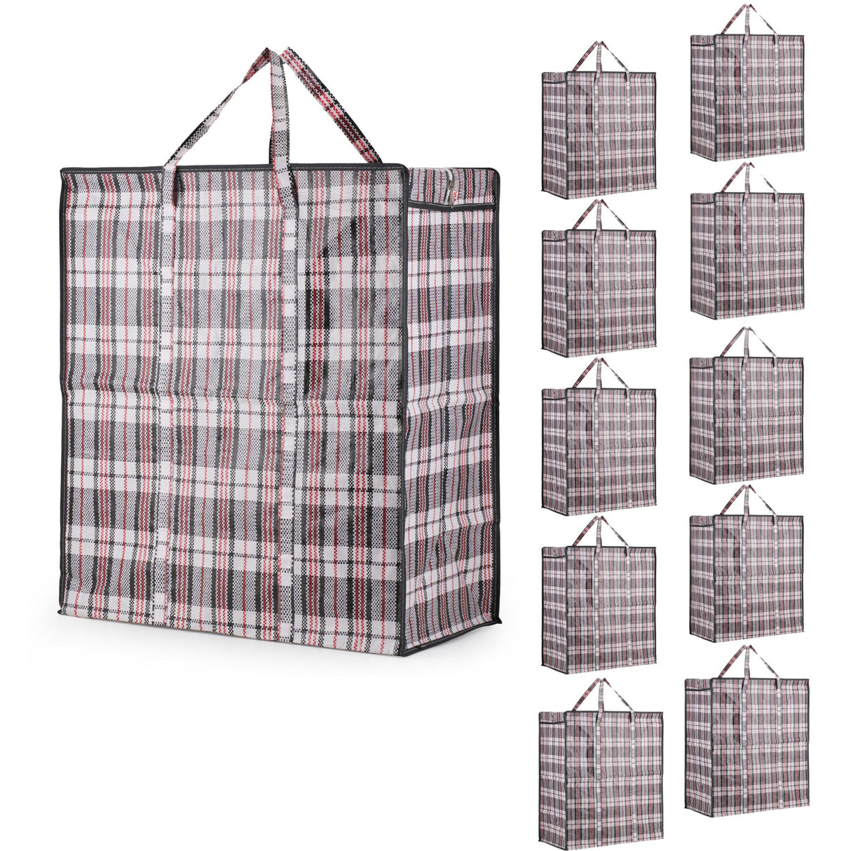 Lot de 10 grands sacs de rangement 107L