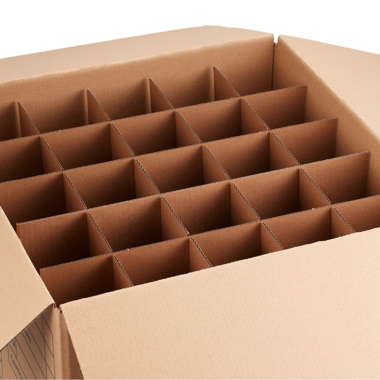 Carton grand volume double cannelure 45x45x56.5 cm - 114L + séparateur 75 verres