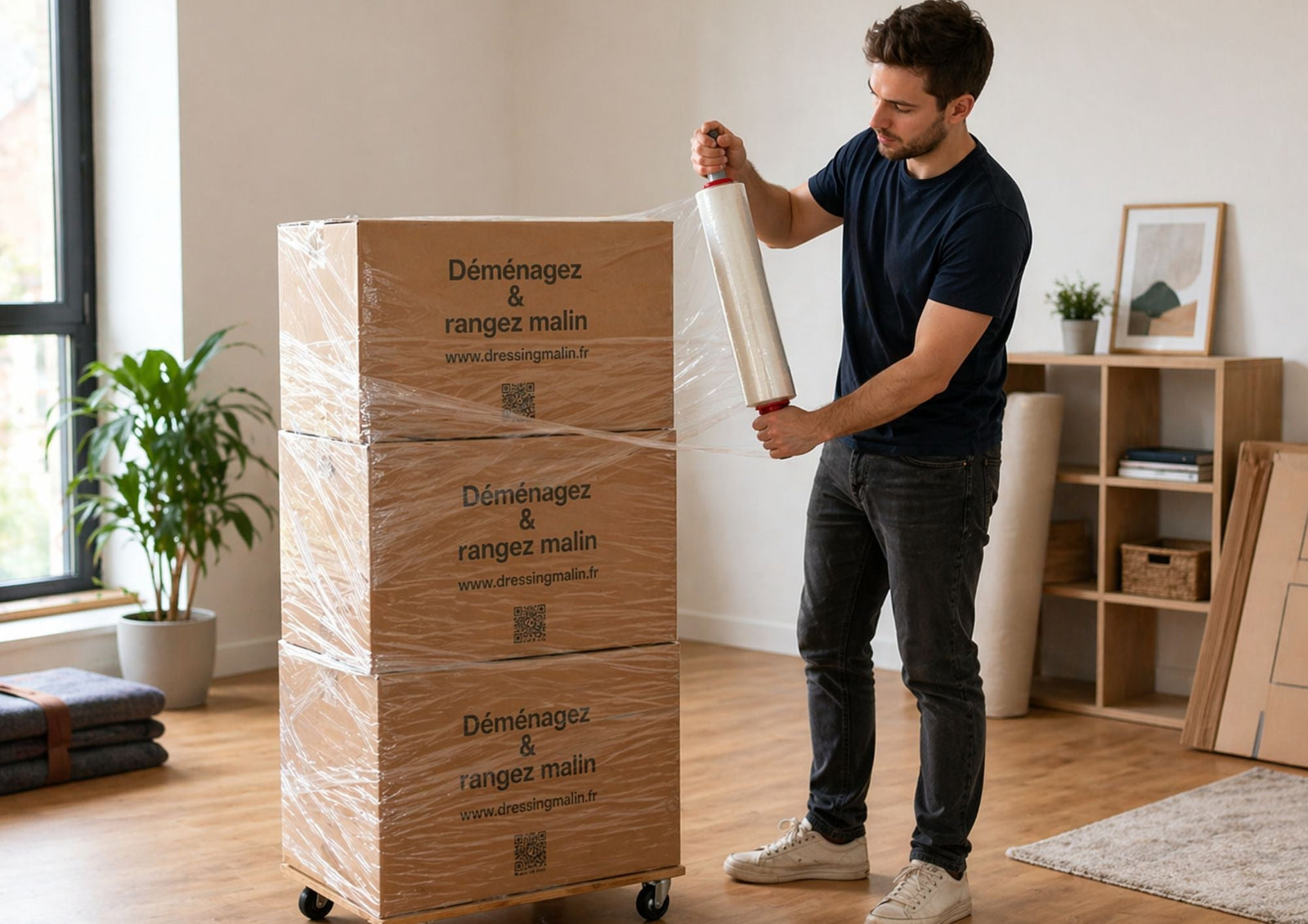 Film étirable pour déménagement — comment maintenir et protéger meubles et cartons