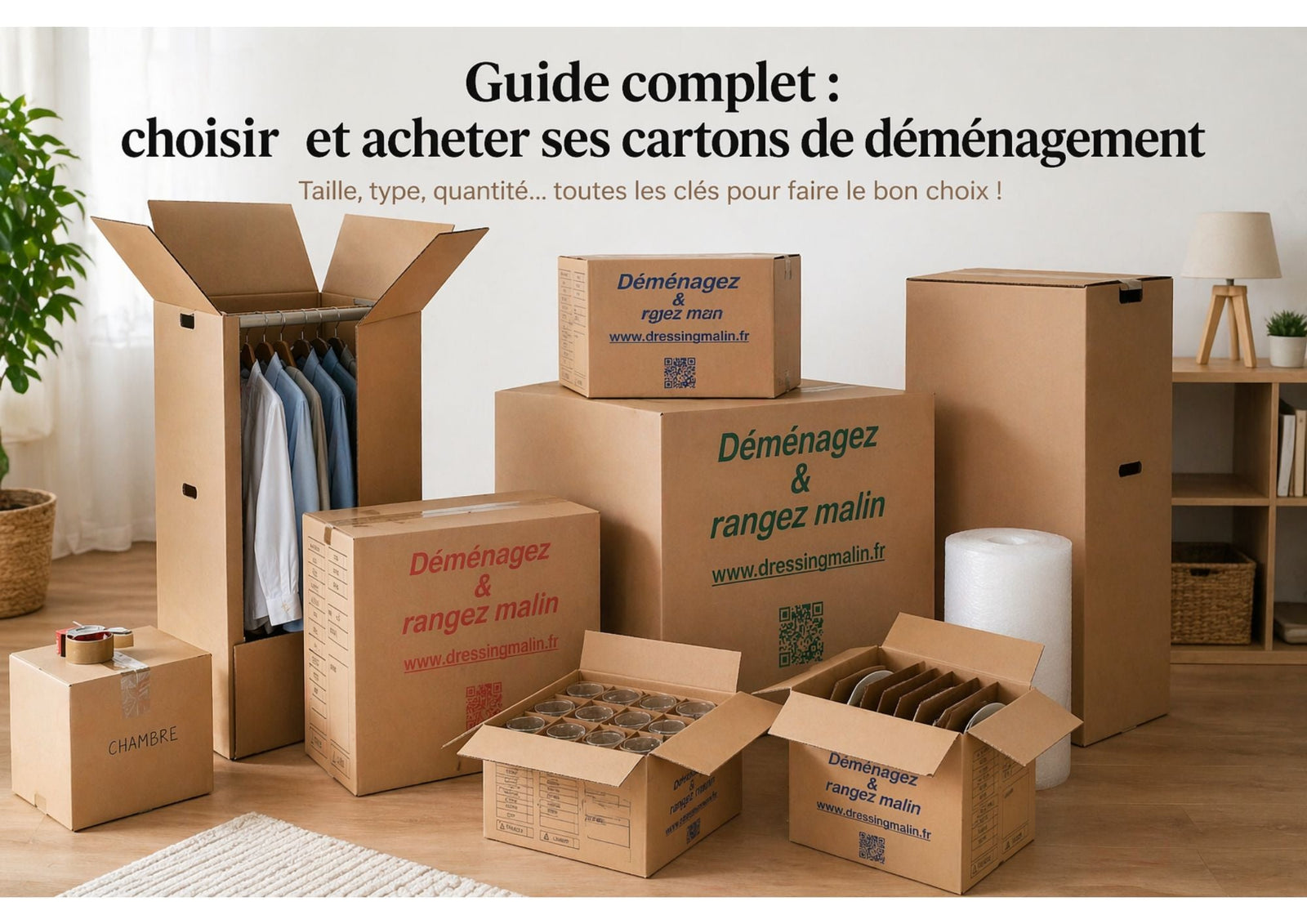  Choisir ses cartons de déménagement — Guide complet Dressing Malin