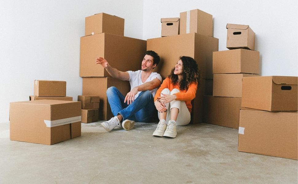 Collection complète des produits Dressing Malin : cartons de déménagement, kits, housses de protection, adhésifs et accessoires