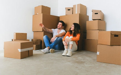 Collection complète des produits Dressing Malin : cartons de déménagement, kits, housses de protection, adhésifs et accessoires