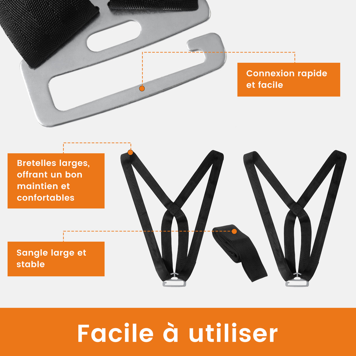 Kit Déménagement Complet – Harnais de Levage x2, Gants Antidérapants, Bâche 3x4 m & Adhésif 68m