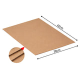 Lot de 20 feuilles carton ondulé A3, microcannelure 2 mm
