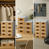 Lot de 10 boîtes déco rangement carton 32×22×14 cm - Chaussures & accessoires