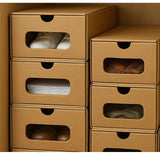 Boite chaussure et rangement marron lot de 10