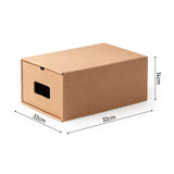 Lot de 10 boîtes de rangement carton multi-usage 32×22×14 cm – 9 L