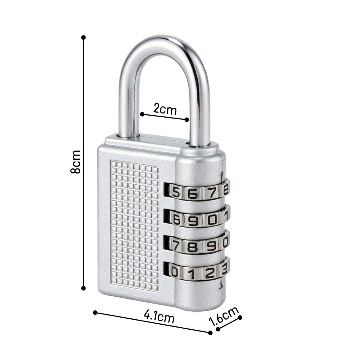 Cadenas à code 4 chiffres en acier