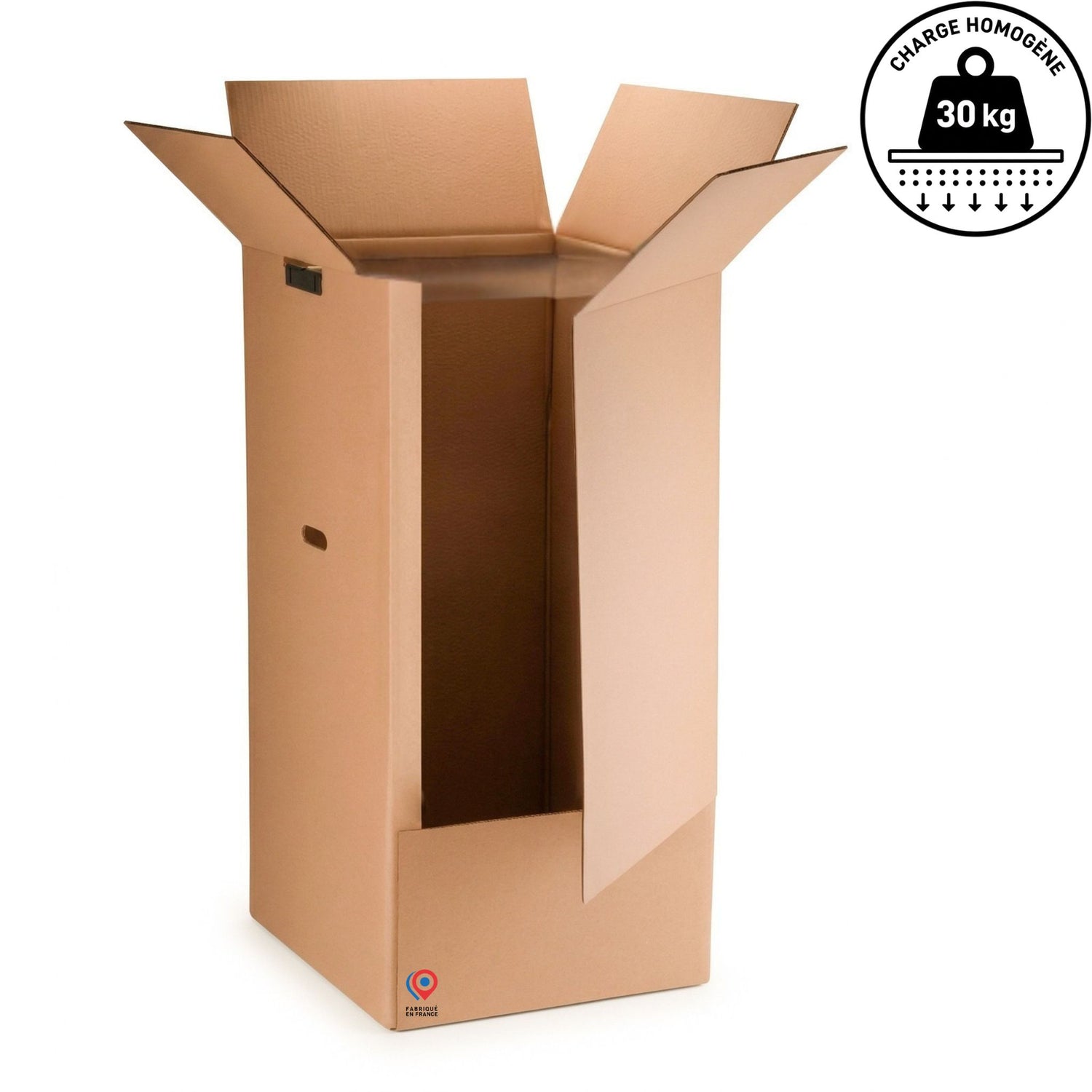 Carton Penderie double cannelure 50x50x100 cm – 250 L - sans tringle