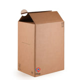 Lot de 20 cartons double cannelure 39×29×51 cm – 52L - fond semi automatique