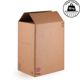 Carton double cannelure 39×29×51 cm – 52L - fond semi automatique