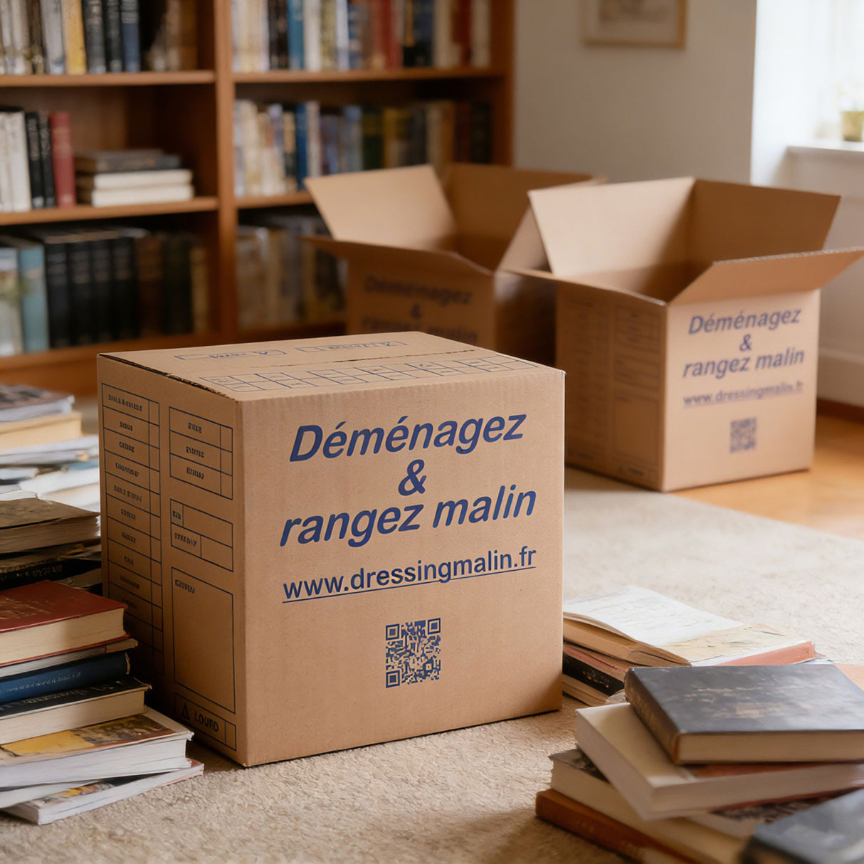 Carton livre multi-usage 34x26x32 cm – 28 L