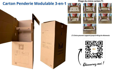Carton penderie modulable 