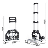 Chariot de transport pliant aluminium 75 kg