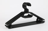 Lot de 10 cintres en plastique 40 cm pour vêtements, idéal rangement dressing ou déménagement.