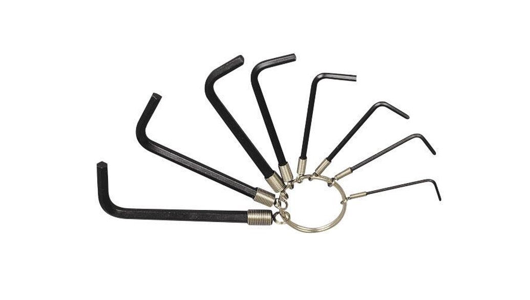 Lot de 8 clés Allen hexagonales 1,5 à 6 mm – outil pratique pour montage, démontage et bricolage.