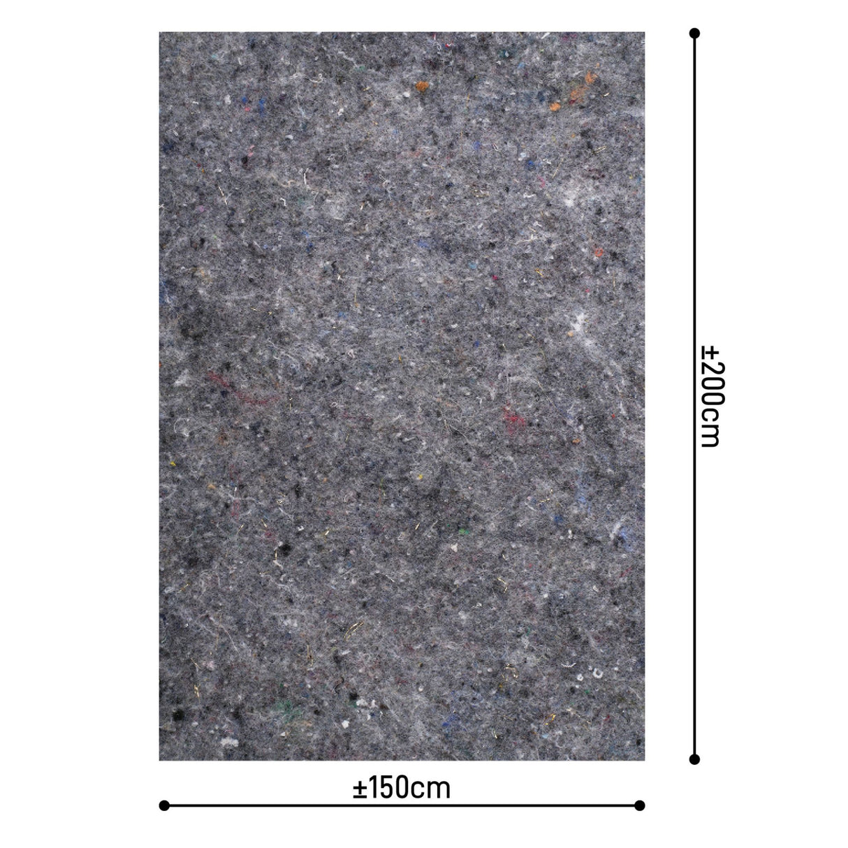 Lot de 5 couvertures de déménagement 2x1,5 m – Protection épaisse 300 g/m²