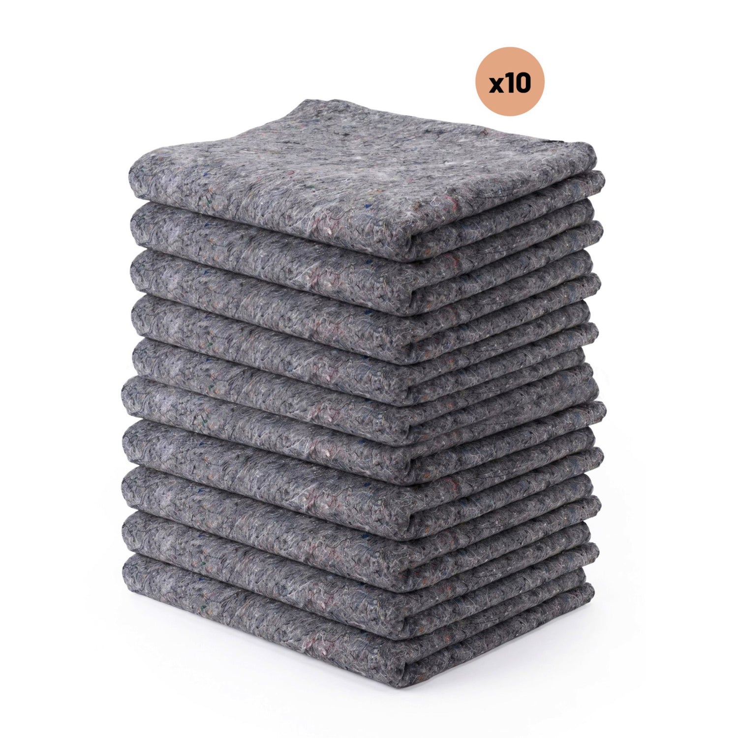 Lot de 10 Couvertures de Déménagement 200x150 cm – 300 g/m² – Protection Meubles et Objets Fragiles