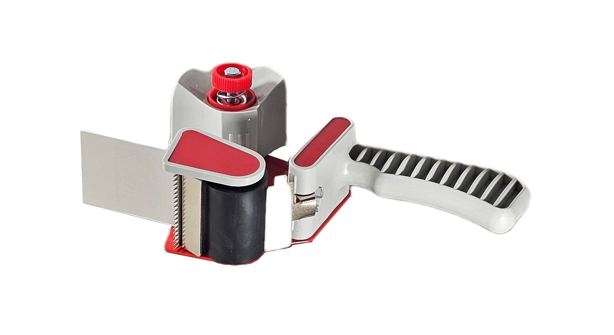 Dévidoir pistolet pour adhésif 50 mm, idéal pour fermer cartons lors d’un déménagement ou d’un envoi.