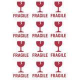 Lot 12 étiquettes FRAGILE déménagement