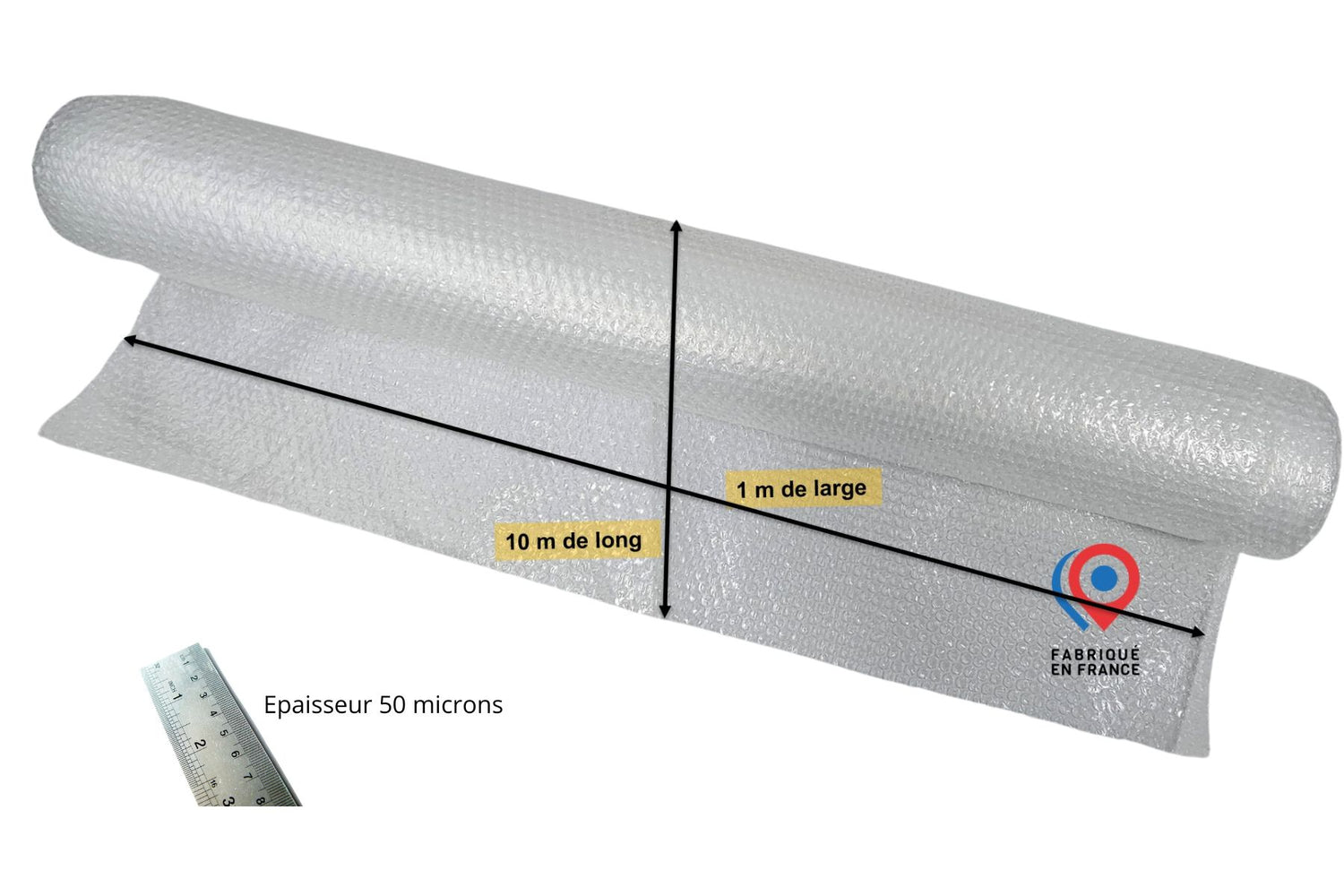 Film bulle 1×10 m – protège les objets fragiles pendant le transport ou le stockage.