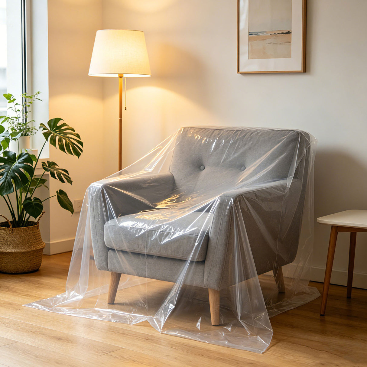 Housse fauteuil ou jusqu'à 6 chaises pour déménagement et travaux de peinture