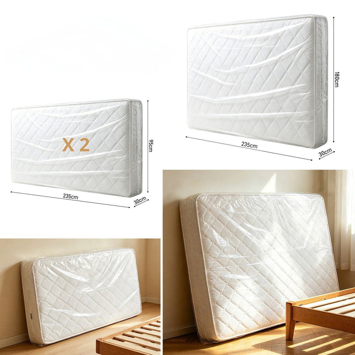 Kit protection matelas – pack de 3 housses imperméables ultra-résistantes