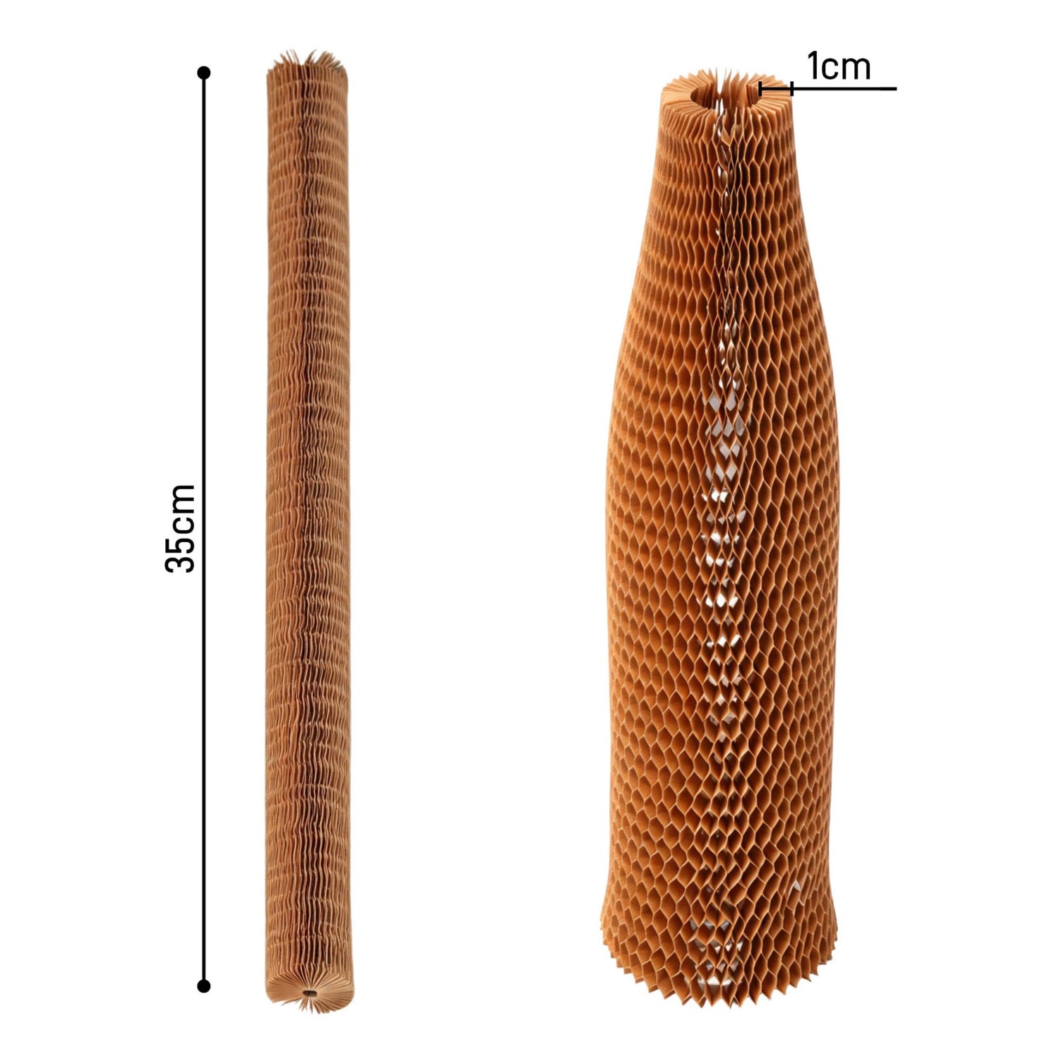 Lot de 20 protections papier pour bouteilles H35 cm