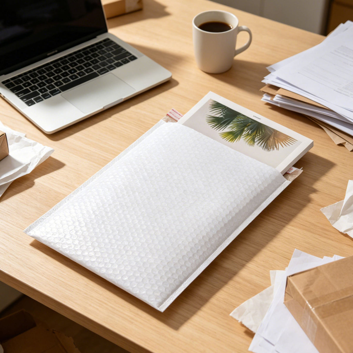 Lot de 25 enveloppes bulles blanches 26 x 36 x 3,5 cm