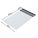 Lot de 25 enveloppes plastiques 20 × 25.5 cm