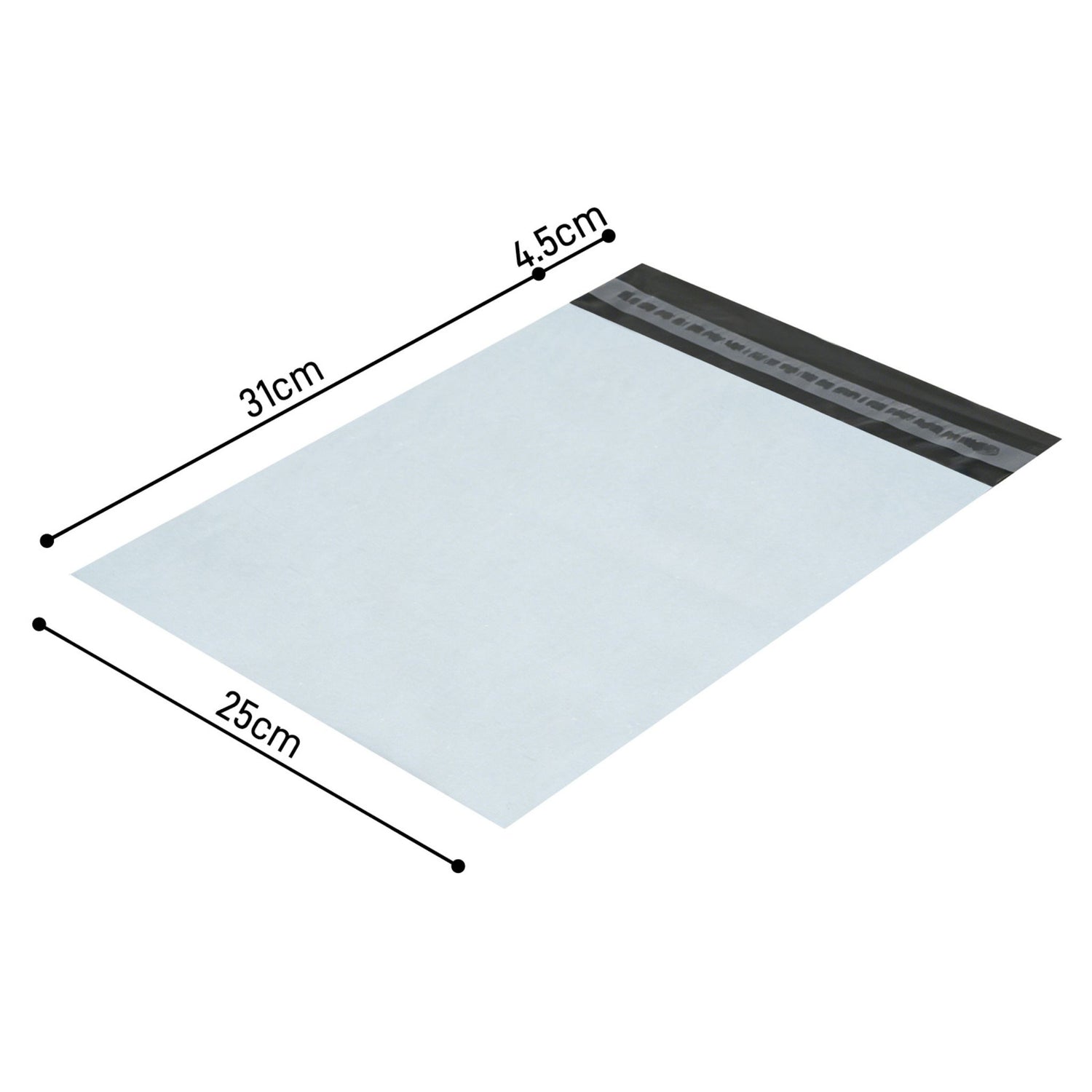 Lot de 25 enveloppes plastiques 25 × 31 cm