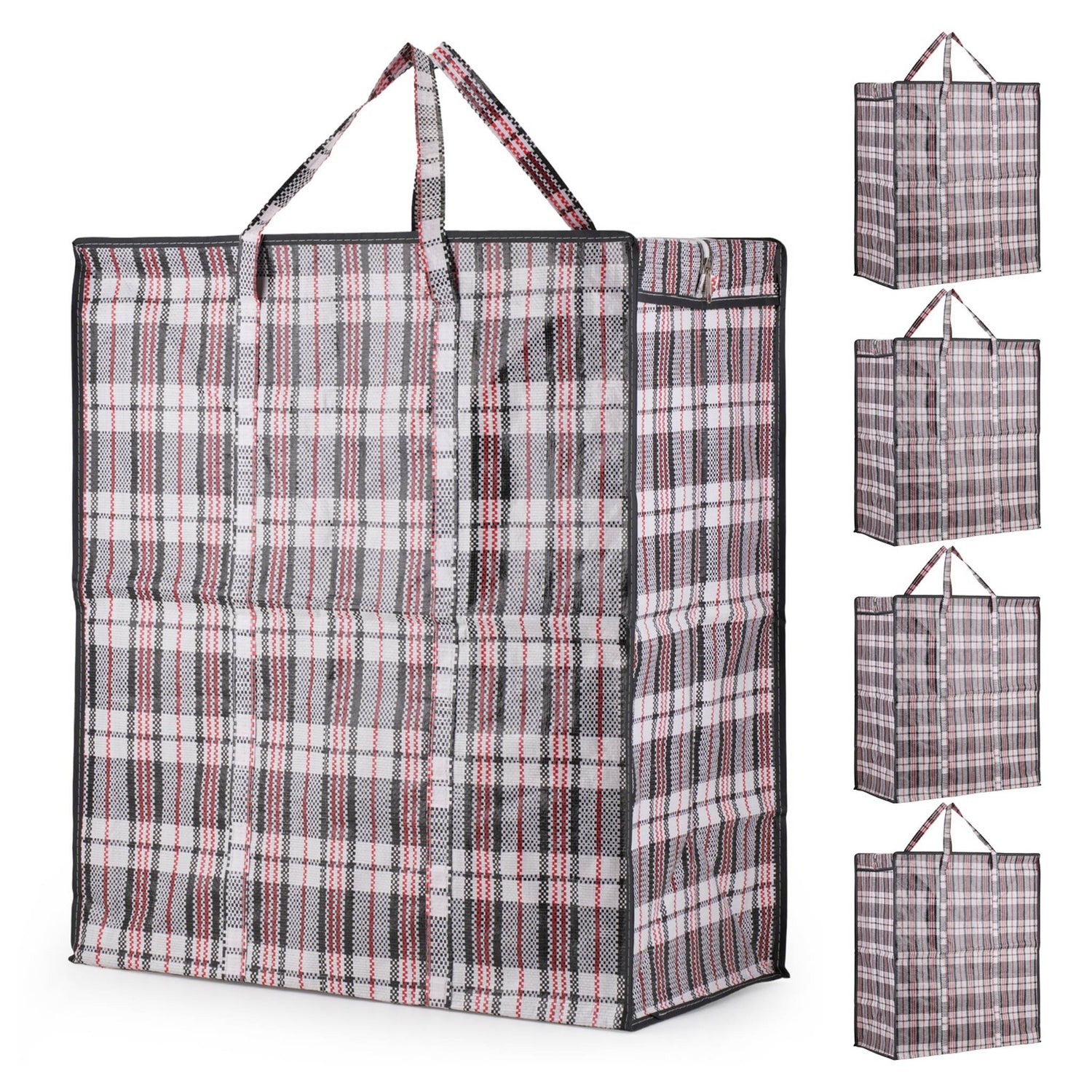 Lot de 5 grands sacs de rangement 107L