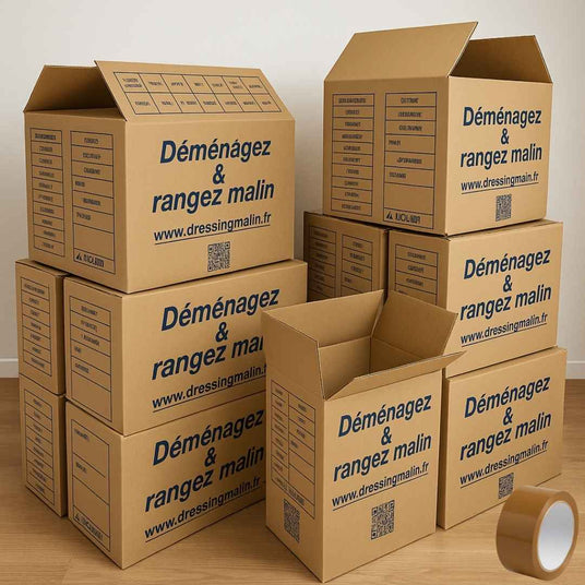 Carton déménagement assortis en lot