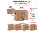 Carton grand volume double cannelure 45x45x56.5 cm - 114L
