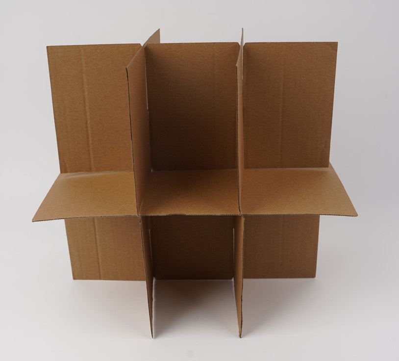 Séparateur pour 12 grands verres – parfait pour protéger la verrerie lors du transport ou du rangement.