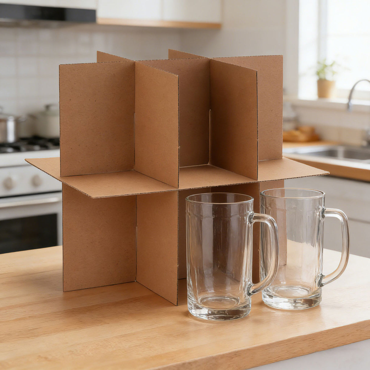 Séparateur 12 verres grand modele pour livre multi-usage 34x26x32 cm – 28 L