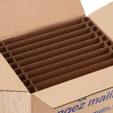Carton vaisselle 34x26x32 cm – 28 L avec séparateur 9 assiettes